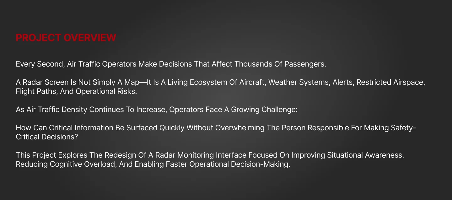 Air Traffic / Radar Monitoring Interface — slide 3