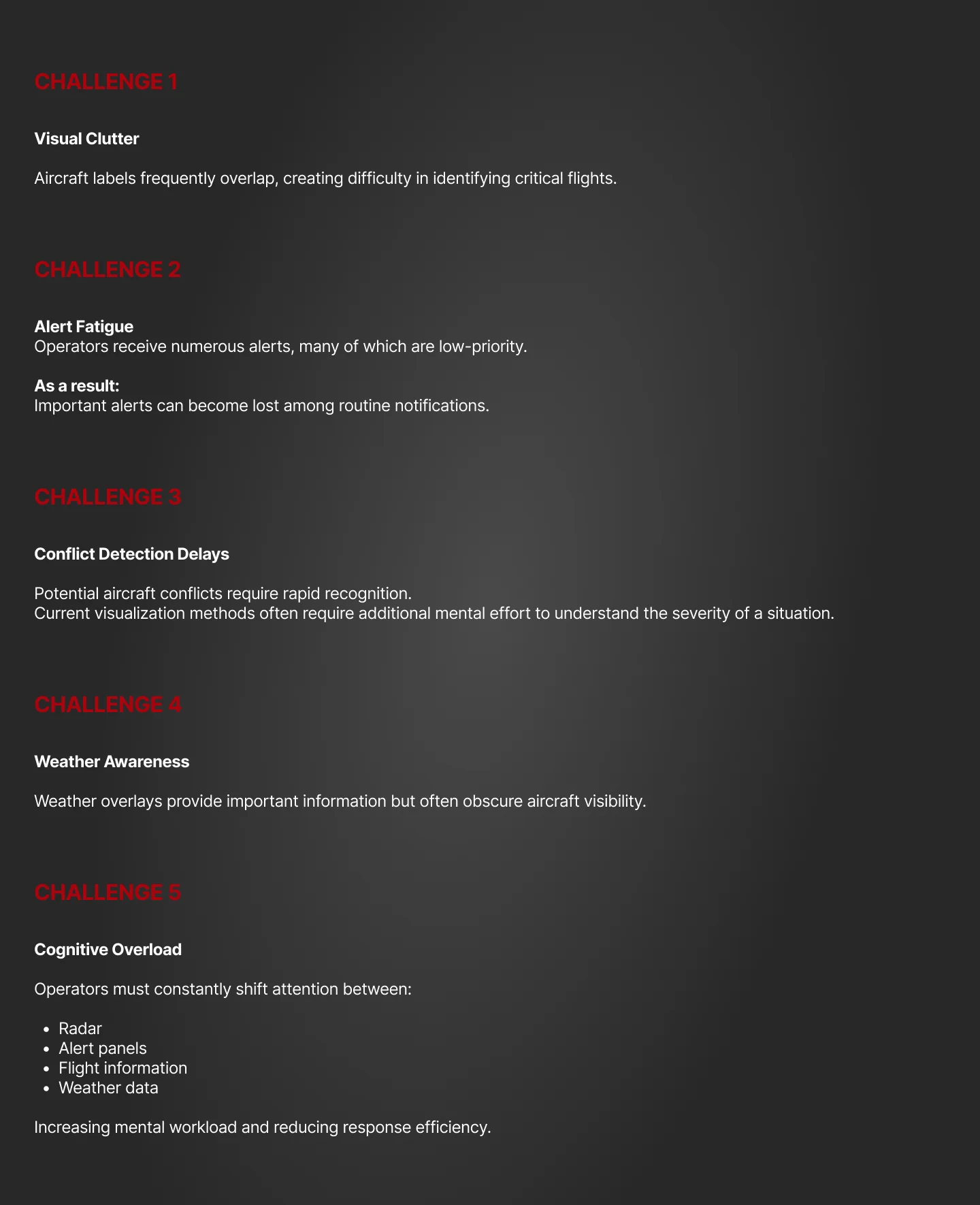 Air Traffic / Radar Monitoring Interface — slide 5