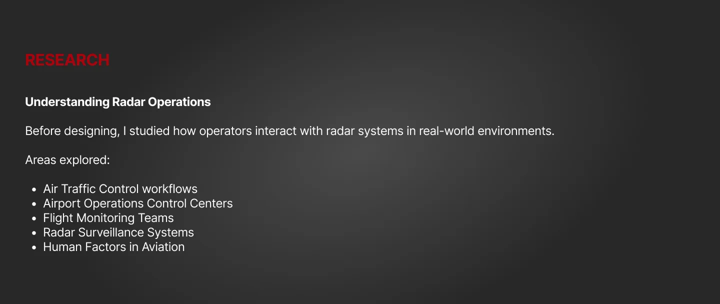 Air Traffic / Radar Monitoring Interface — slide 9