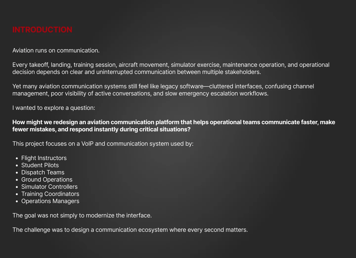 Aviation VoIP Communication Console — slide 3