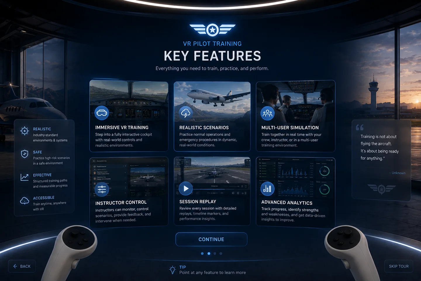 VR Pilot Training Ecosystem — slide 13